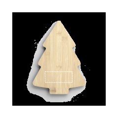 Tabla de bambú forma de árbol | Delantera inferior | 100 x 40