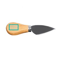 Tabla de bambú con mango y cuchillo para quesos | ZONA4 | 15 x 25