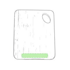 Tabla de cortar ecológica de bambú 15,3x20 cm | En la parte inferior | 90 x 30