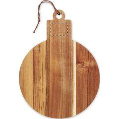 Tabla Navideña de Acacia | SIDE 2 HANDLE | 40 x 30