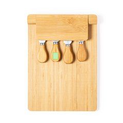 Tabla Quesos Bambú Magnética | Mango utensilio 2 cara A | 15 x 20