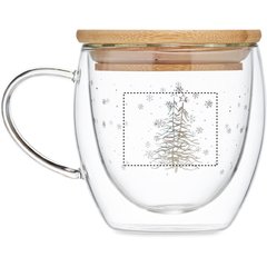 Taza 220ml Doble Pared Navideño | Lateral Izquierdo | 45 x 35