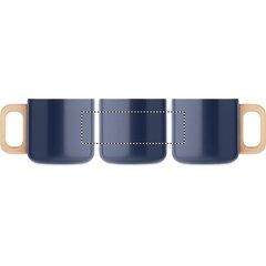 Taza de 350 ml acero reciclado y madera | Circunferencia | 130 x 40