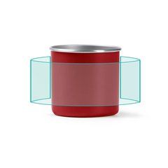 Taza de acero inoxidable 350 ml | ZONA4 | 190 x 35