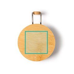 Taza de acero reciclado con asa y tapa de bambú | EXTRA_1 | 50 x 50