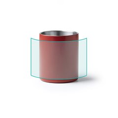 Taza de acero reciclado con mosquetón | ZONA1 | 160 x 55