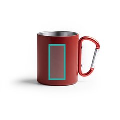 Taza de acero reciclado con mosquetón | ZONA2 | 25 x 55