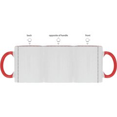 Taza blanca especial sublimación con interior a color 300 ml | SIDE TS | 200 x 92