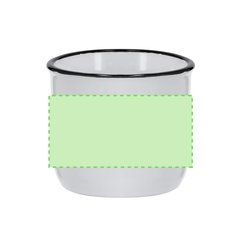 Taza cerámica 85ml vintage bicolor sublimación | Area 1 | 60 x 30