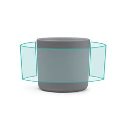 Taza de cerámica acabado mate 300 ml | ZONA4 | 150 x 50