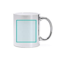 Taza cerámica acabado oro y plata especial láser | ZONA3 | 40 x 60