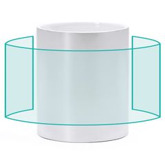 Taza cerámica acabado oro y plata especial láser | ZONA4 | 150 x 60