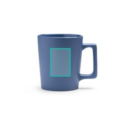 Taza cerámica con asa cuadrada 400ml | ZONA2 | 38 x 60