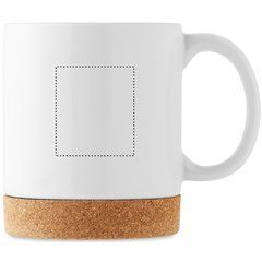 Taza Cerámica con Base de Corcho 280 ml | Lateral Derecho | 35 x 40