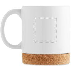 Taza Cerámica con Base de Corcho 280 ml | Lateral Izquierdo | 35 x 40