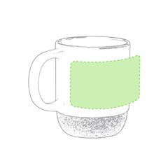 Taza cerámica con base de corcho natural | Alrededor de la taza | 165 x 50