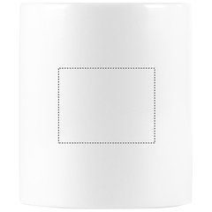Taza cerámica blanca de 300ml especial para sublimación | OPPOSITE OF HANDLE | 45 x 35
