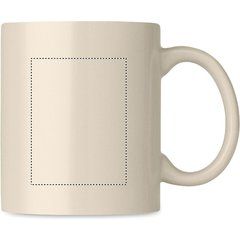 Taza Cerámica Color 300ml | Lateral Derecho | 45 x 60