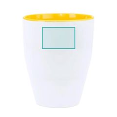 Taza de cerámica con cuchara 350 ml | ZONA1 | 38 x 25