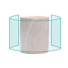 Taza de cerámica efecto mármol | ZONA1 | 140 x 80