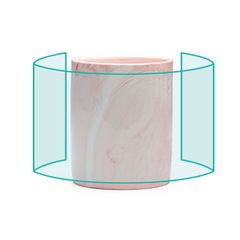 Taza de cerámica efecto mármol | ZONA1 | 140 x 80