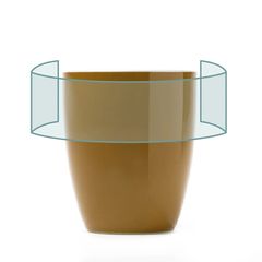 Taza de cerámica esmaltada de colores | ZONA4 | 160 x 40