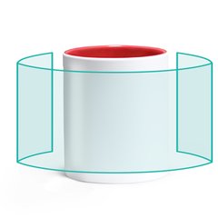 Taza cerámica ideal para láser y acabado mate | ZONA4 | 160 x 70