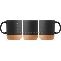 Taza Cerámica Mate 300 ml con Base Corcho | Circunferencia | 140 x 60