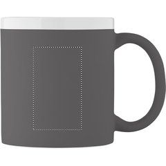 Taza de cerámica mate 300 ml | Lateral Derecho | 35 x 60