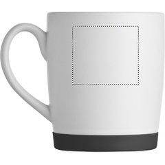 Taza cerámica mate 300ml con base de silicona | Lateral Izquierdo | 45 x 40