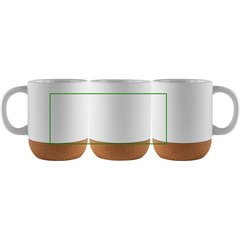 Taza Cerámica Mate 420ml Base Corcho Extraíble | Ambos | 160 x 70