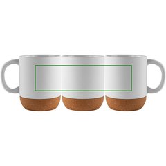 Taza Cerámica Mate 420ml Base Corcho Extraíble | Ambos | 190 x 50