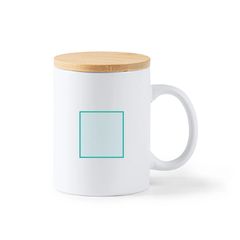 Taza de cerámica mate con tapa 370 ml | ZONA2 | 38 x 40