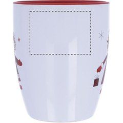 Taza Cerámica Papá Noel 250ml con Cuchara | Frontal | 50 x 35