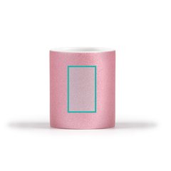 Taza de cerámica con purpurina 350ml | ZONA3 | 45 x 75