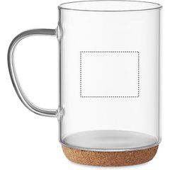 Taza de Cristal 400ml | Lateral Izquierdo | 45 x 35
