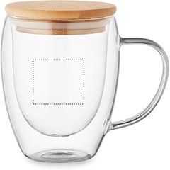 Taza Doble Pared con Tapa | Lateral Derecho | 40 x 35