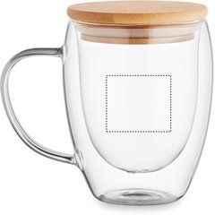 Taza Doble Pared con Tapa | Lateral Izquierdo | 40 x 35