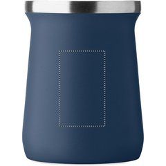 Taza doble pared para yerba mate con bombilla | Frontal | 30 x 50