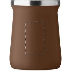 Taza doble pared para yerba mate con bombilla | Trasero | 30 x 50