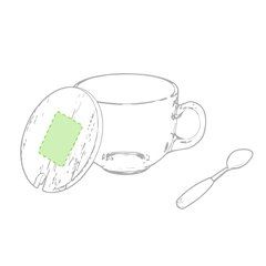 Taza Ecológica con tapa y cuchara a juego | Centrado en la tapa | 60 x 60