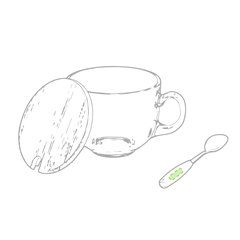 Taza Ecológica con tapa y cuchara a juego | En el mango | 5 x 25