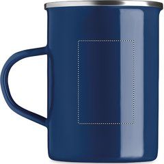 Taza Esmaltada Vintage 550ml | Lateral Izquierdo | 40 x 60