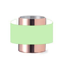 Taza inox 280ml doble pared | Alrededor de la taza | 165 x 50