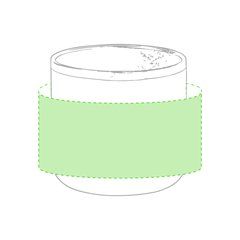 Taza Inox. bicolor de doble pared 350ml | Alrededor de la taza | 165 x 40