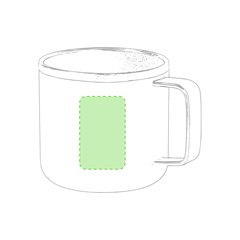 Taza Inox. bicolor de doble pared 350ml | Cara B | 25 x 40