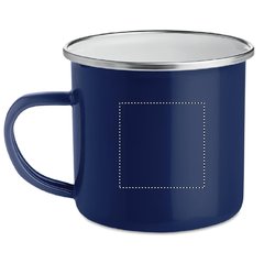 Taza Metal Esmaltado Vintage 350ml | Lateral Izquierdo | 40 x 40