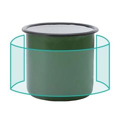 Taza metálica 380ml | ZONA4 | 140 x 40