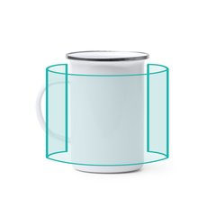 Taza metálica alta 380ml para sublimar | ZONA1 | 190 x 80