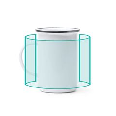 Taza metálica alta 380ml para sublimar | ZONA1 | 190 x 80